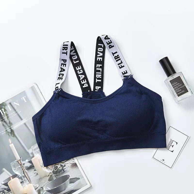 Women Sports Bra Tops For Gym Top Fitness Yoga Female Pad Sportswear Tops Sport